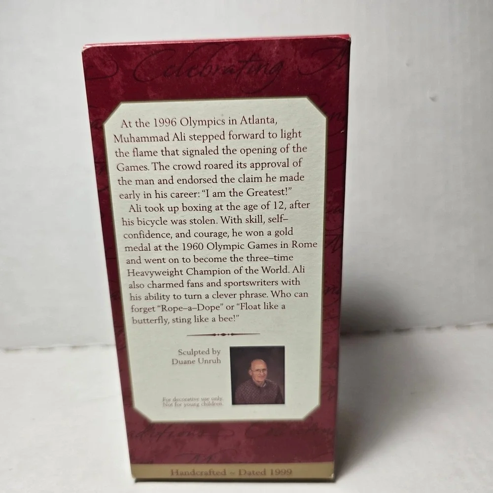 Hallmark Keepsake 1999 Muhammad Ali Ornament Christmas‎
